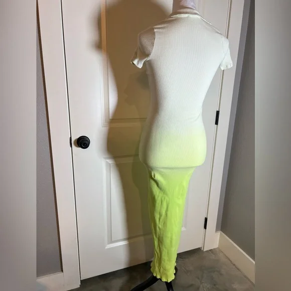 Ribbed v neck collar maxi dress - Picture 6 of 6